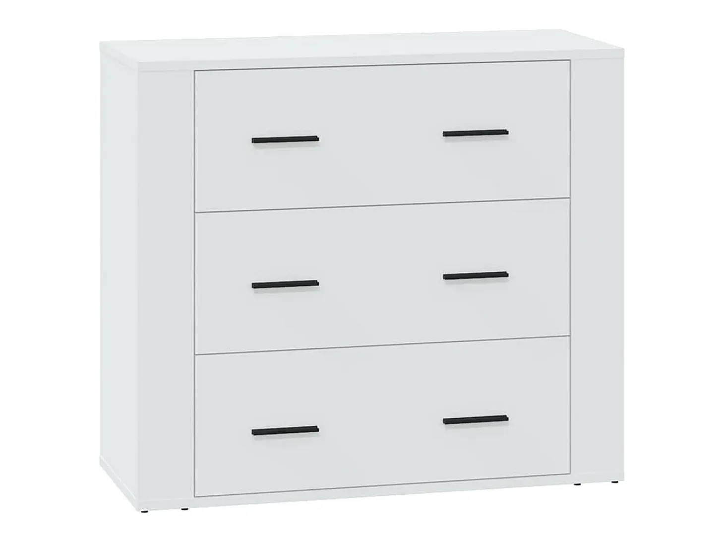 Aparador Blanco 80x33x70 cm Madera de Ingeniería