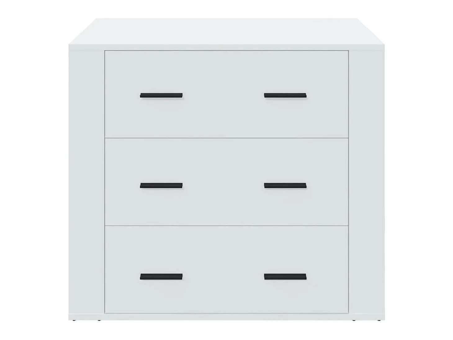 Aparador Blanco 80x33x70 cm Madera de Ingeniería