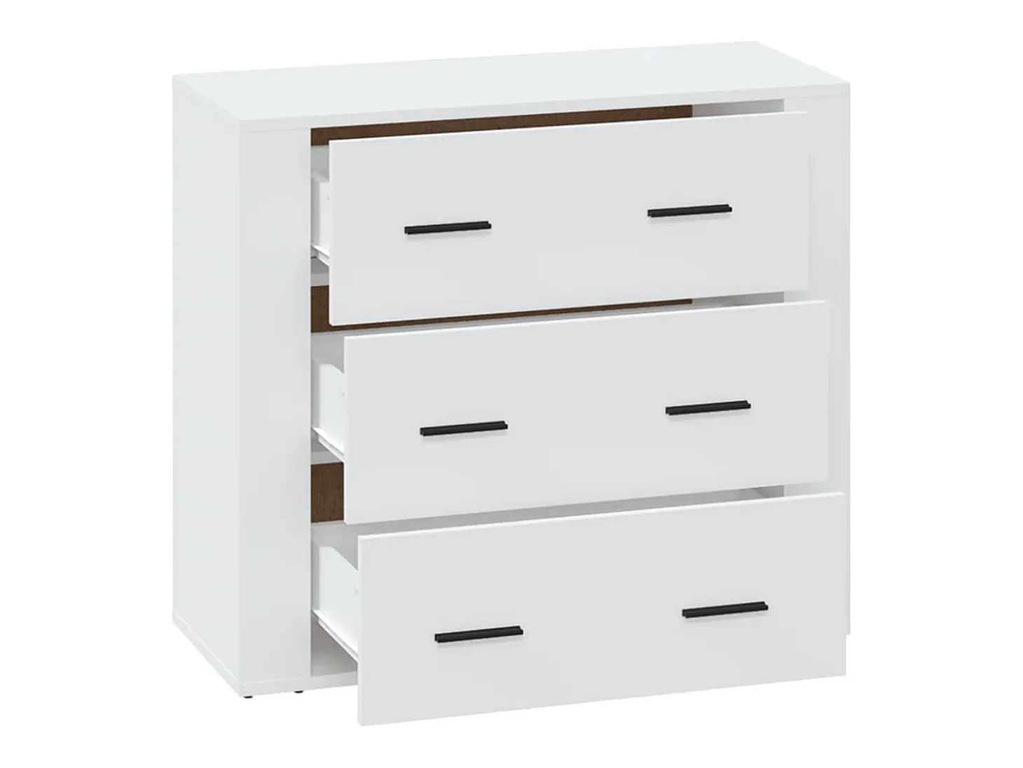 Aparador Blanco 80x33x70 cm Madera de Ingeniería
