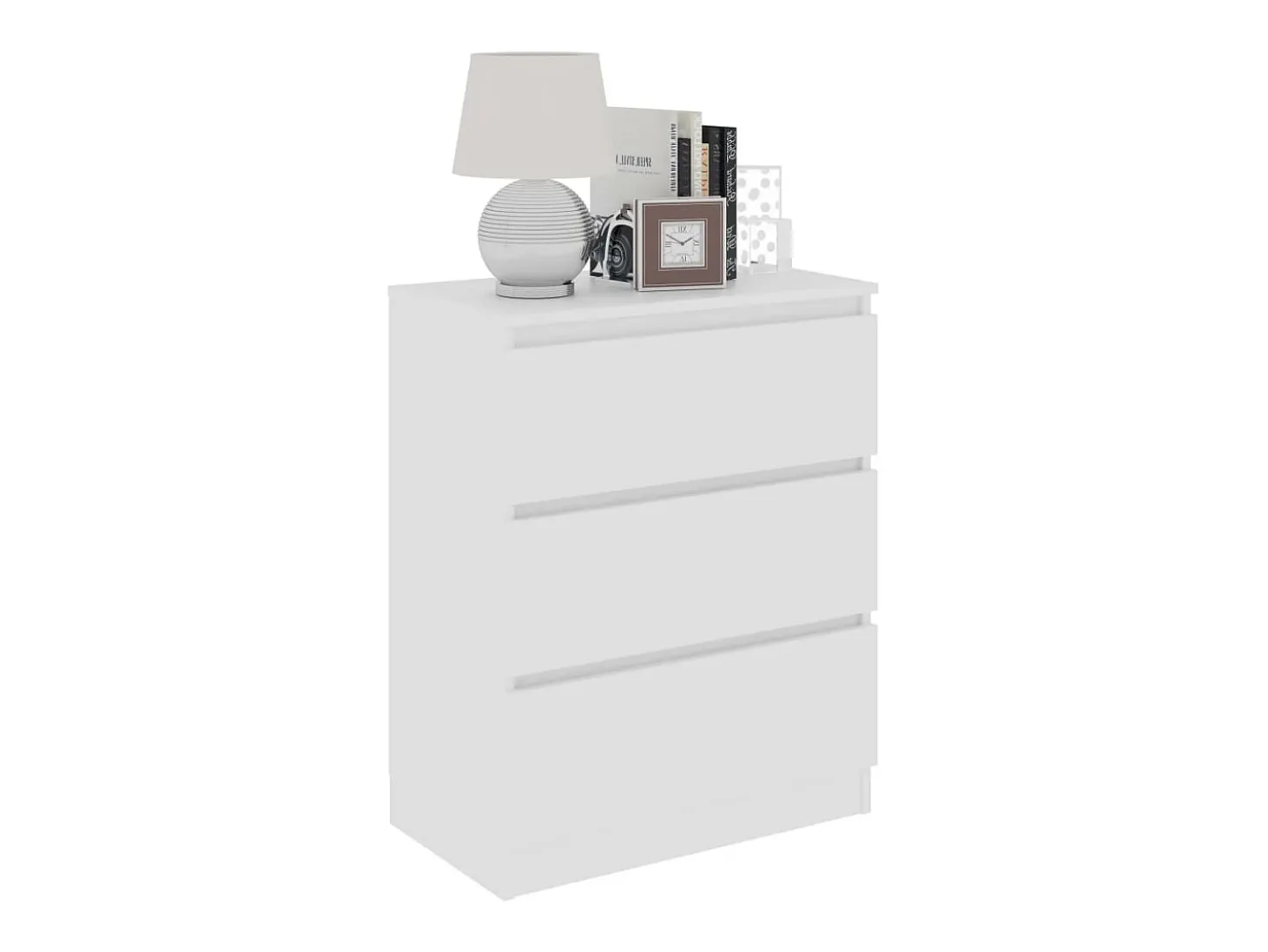 Aparador Blanco 60x35x76 cm Madera de Ingeniería