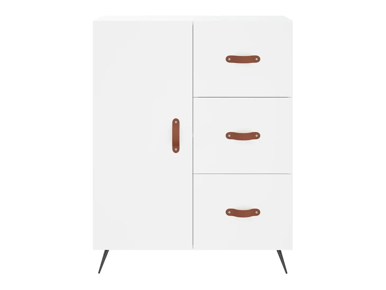 Aparador blanco 69,5x34x90 cm madera de ingeniería