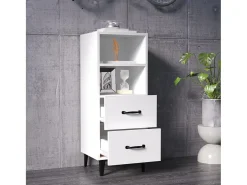 Aparador blanco 34,5x34x90 cm Madera de ingeniería