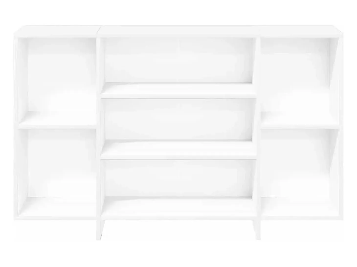 Aparador blanco 120x30x75 cm madera contrachapada