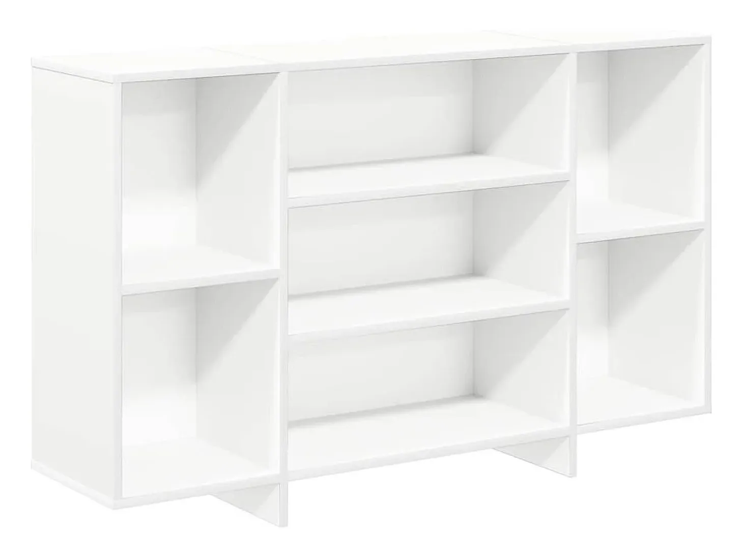 Aparador blanco 120x30x75 cm madera contrachapada