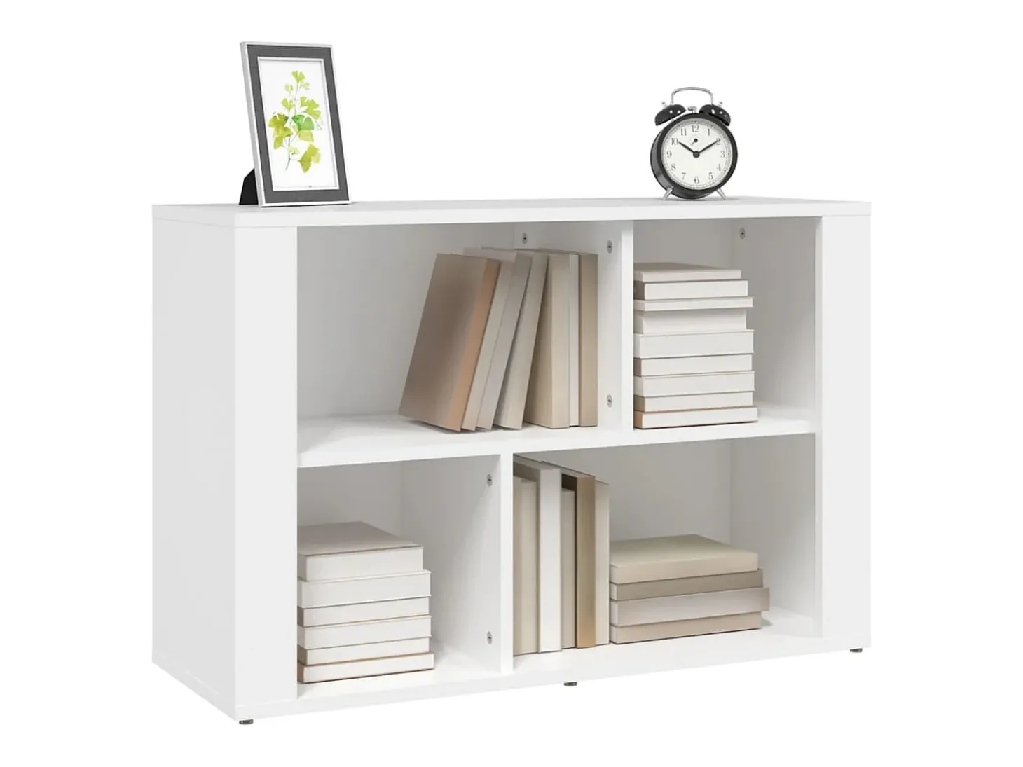 Aparador Blanco 80x30x54 cm Madera de Ingeniería