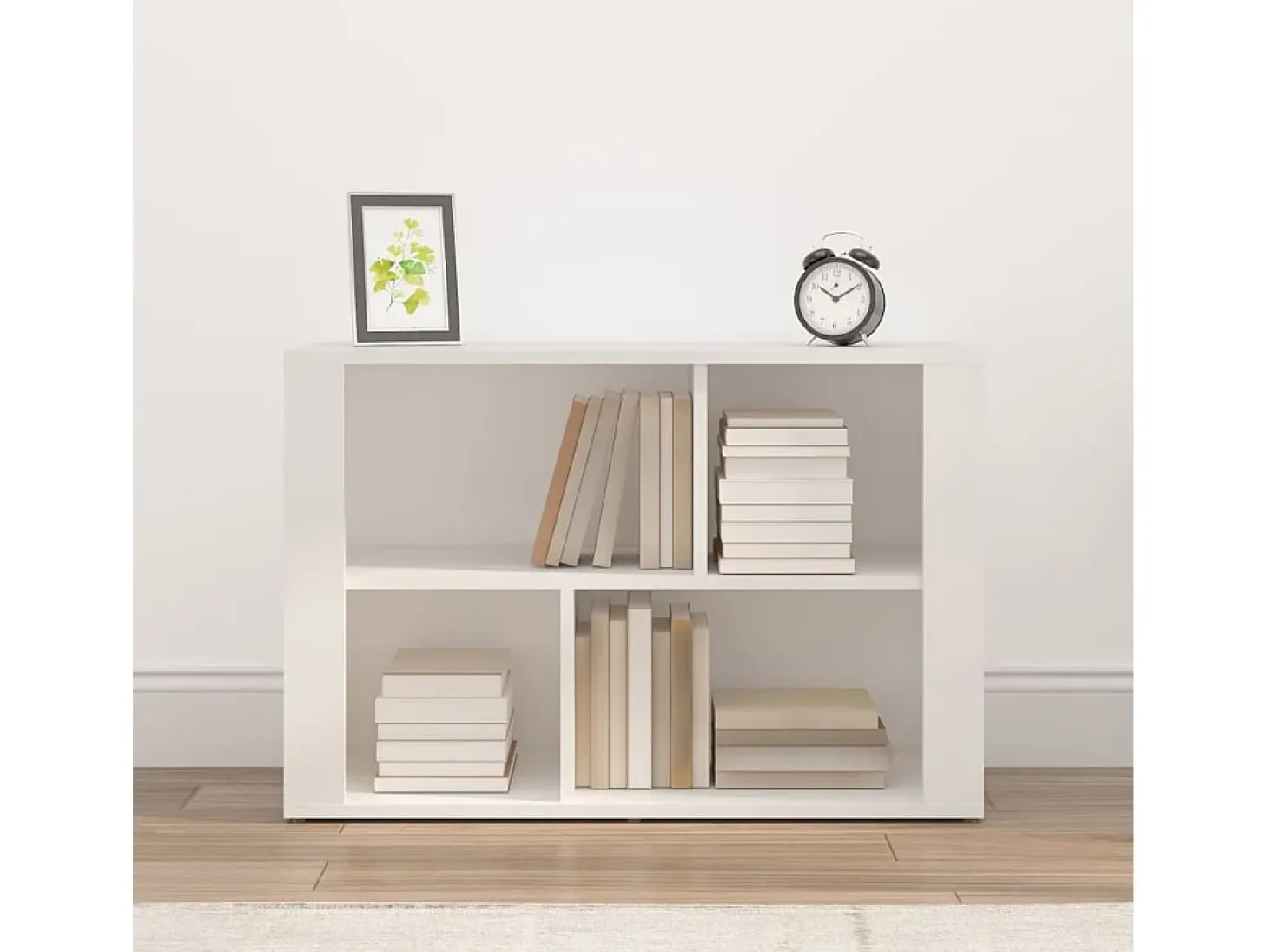 Aparador Blanco 80x30x54 cm Madera de Ingeniería