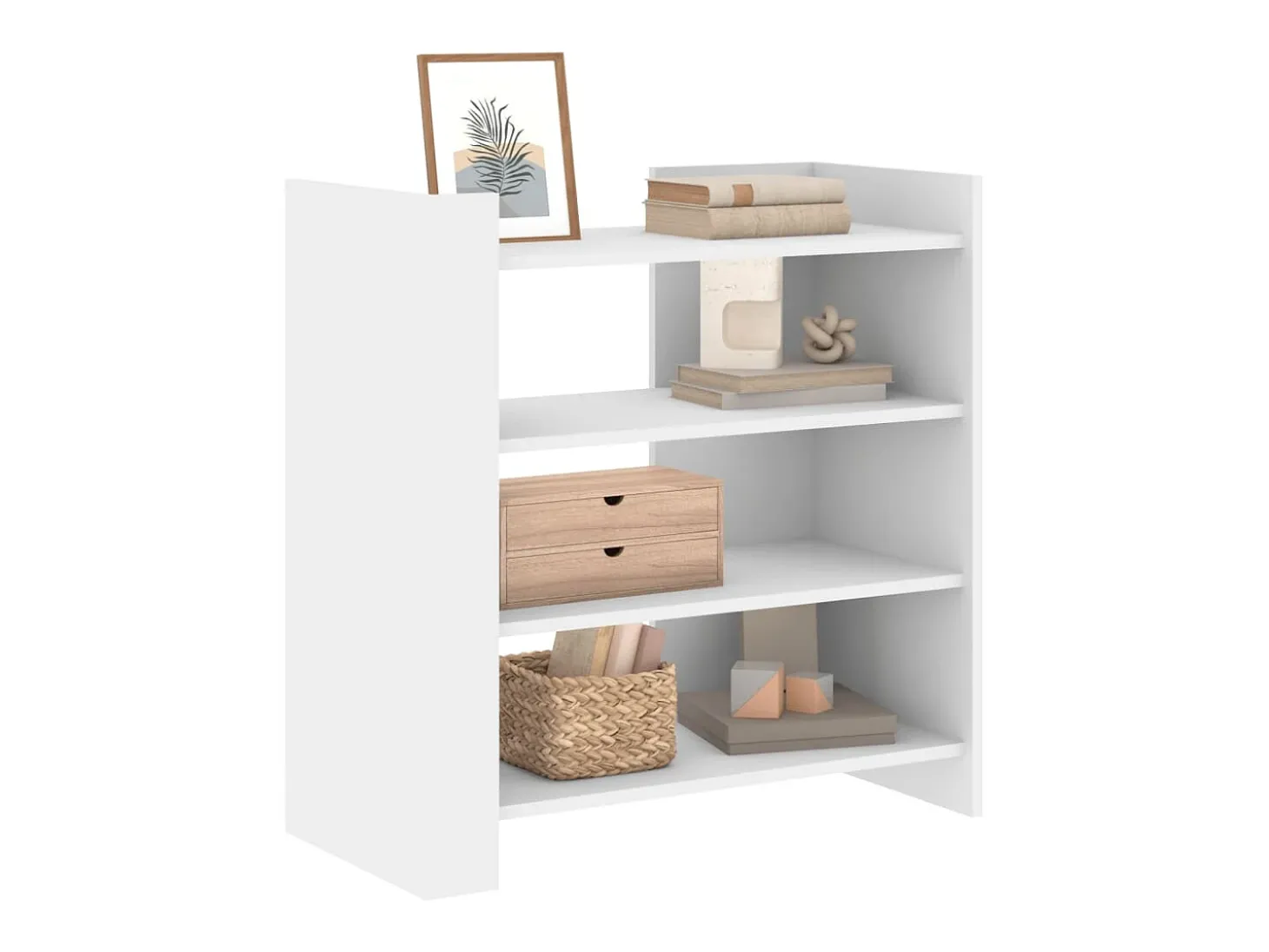 Aparador blanco 73,5x35x75 cm madera de ingeniería