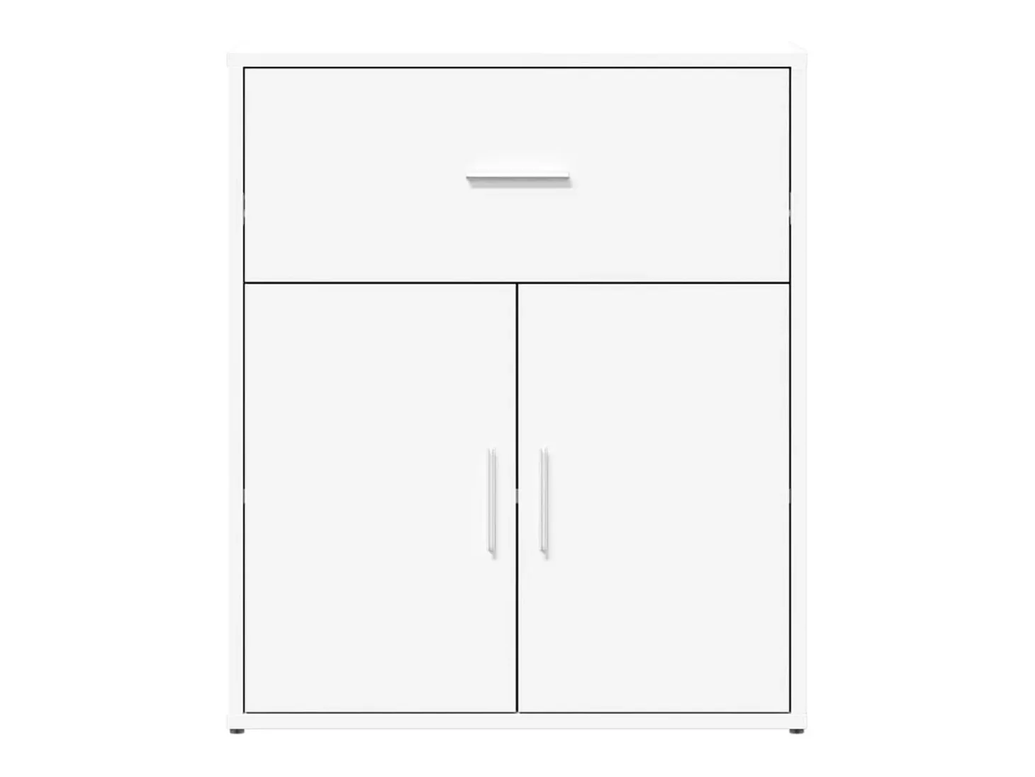 Aparador blanco 60x31x70 cm madera contrachapada