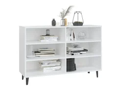 Aparador blanco 103,5x35x70 cm madera de ingeniería