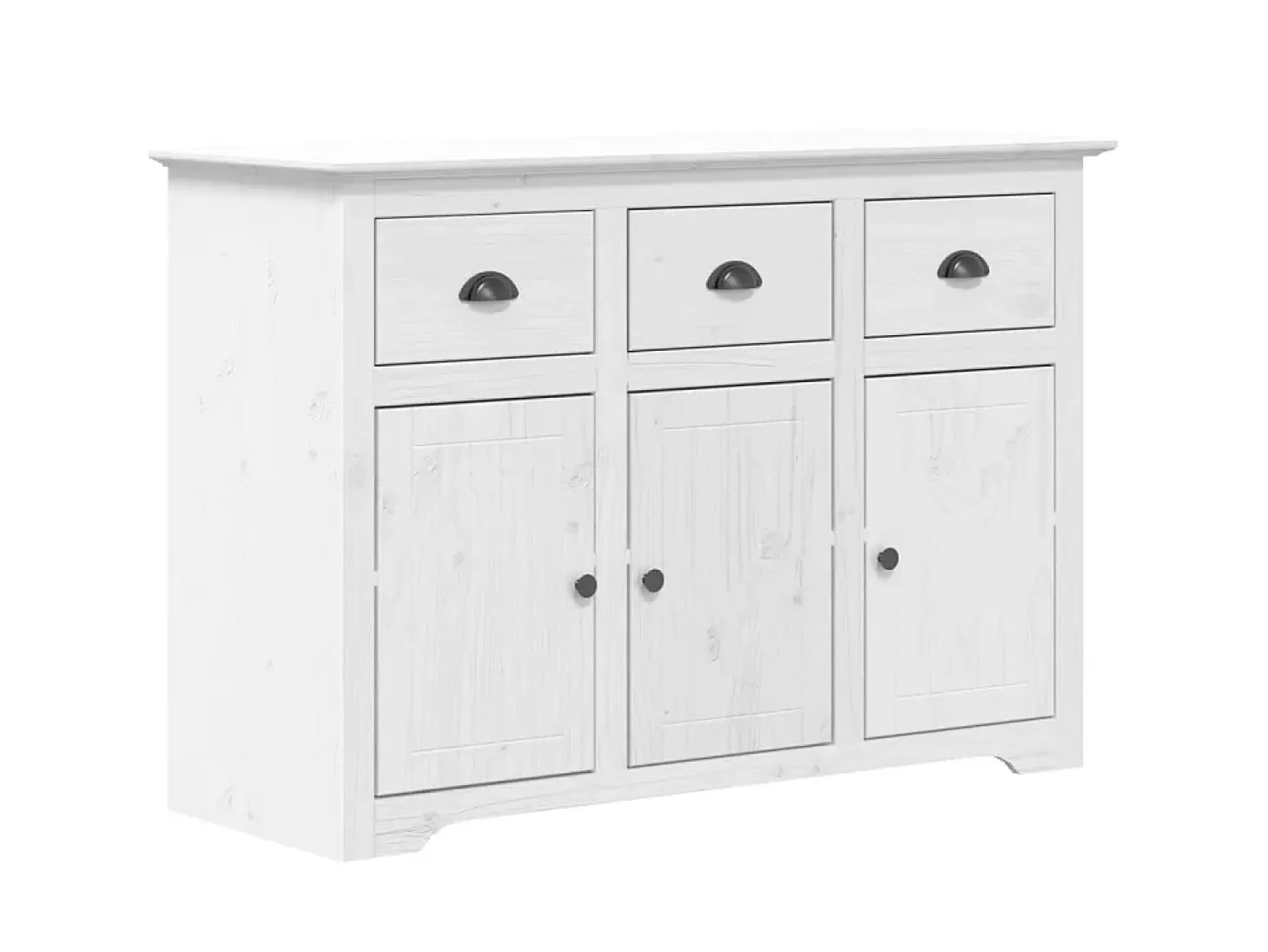 Aparador BODO madera maciza de pino blanco 115x43x79,5 cm ES89175