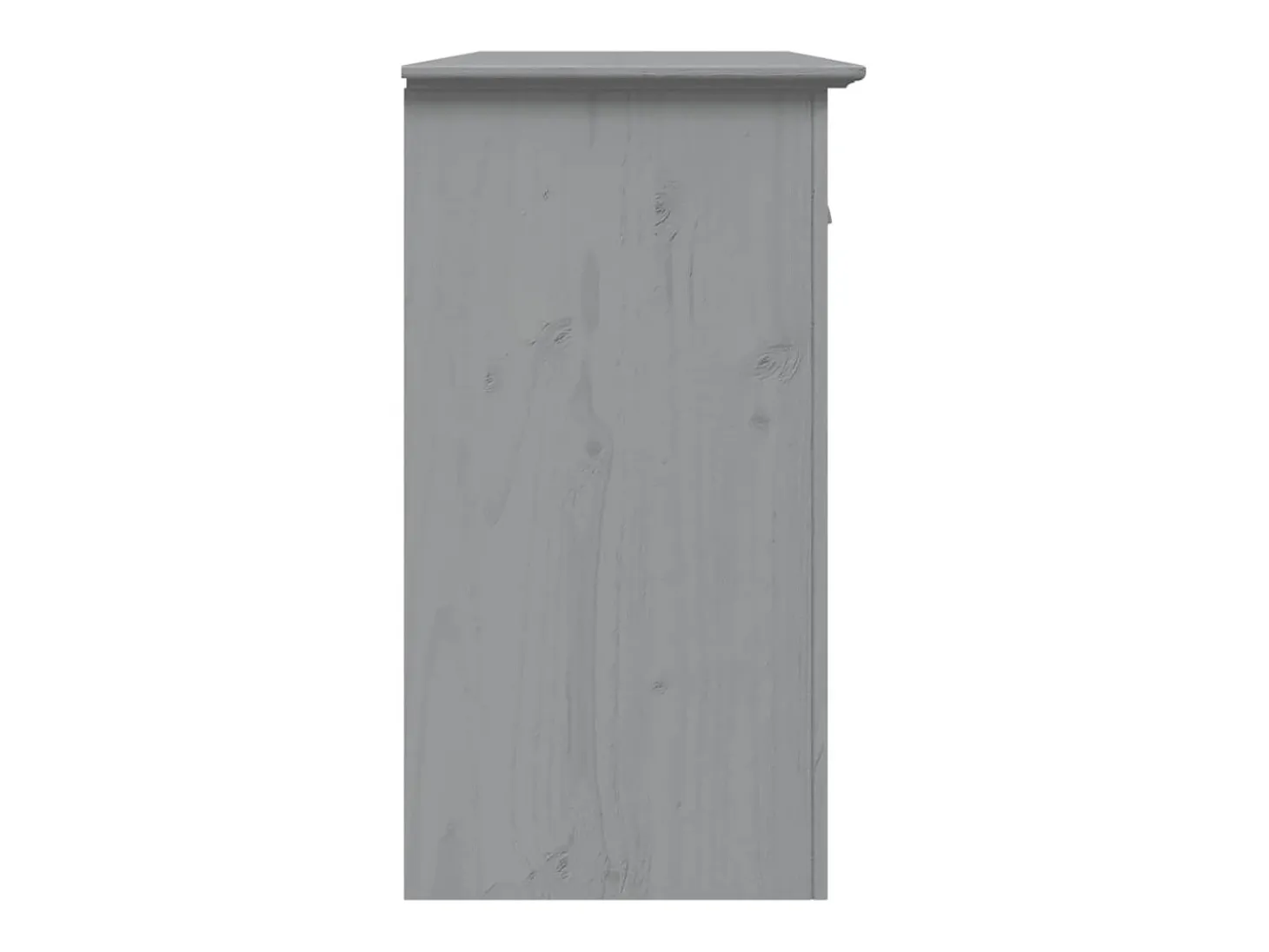 Aparador BODO madera maciza de pino gris 115,5x44x80 cm