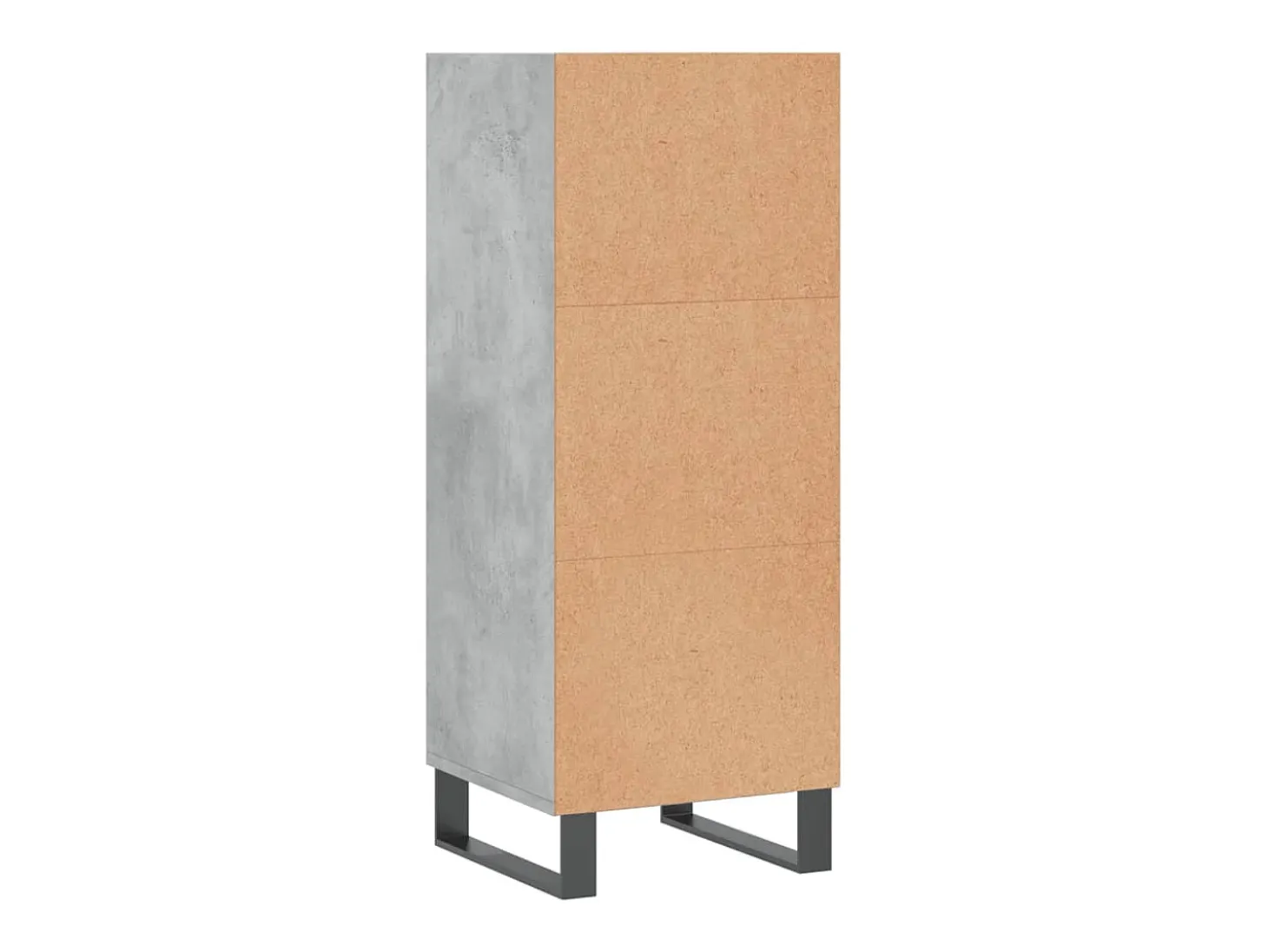 Aparador buffet cómoda armario mueble organizador cocina salón salón 34,5 x 32,5 x 90 cm madera contrachapada gris 02_0031869