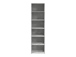Aparador buffet cómoda armario mueble organizador cocina salón salón alto 50 x 41 x 185 cm madera contrachapada gris 02_0034447