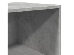 Aparador buffet cómoda armario mueble organizador cocina salón salón alto 50 x 41 x 185 cm madera contrachapada gris 02_0034447