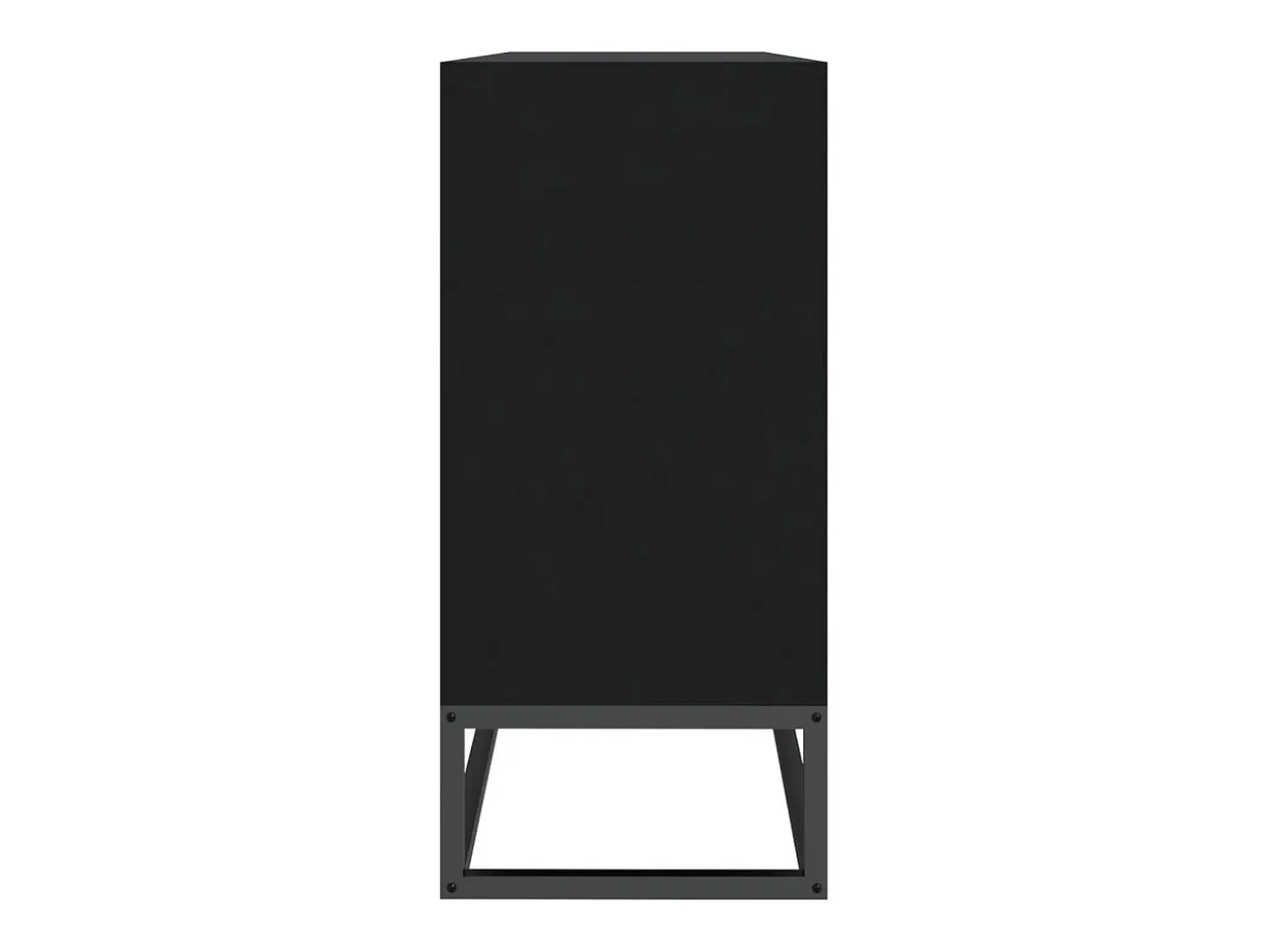 Aparador buffet cómoda armario unidad de almacenamiento organizador cocina salón salón 105 x 30 x 65 cm madera contrachapada negra 02_0035833