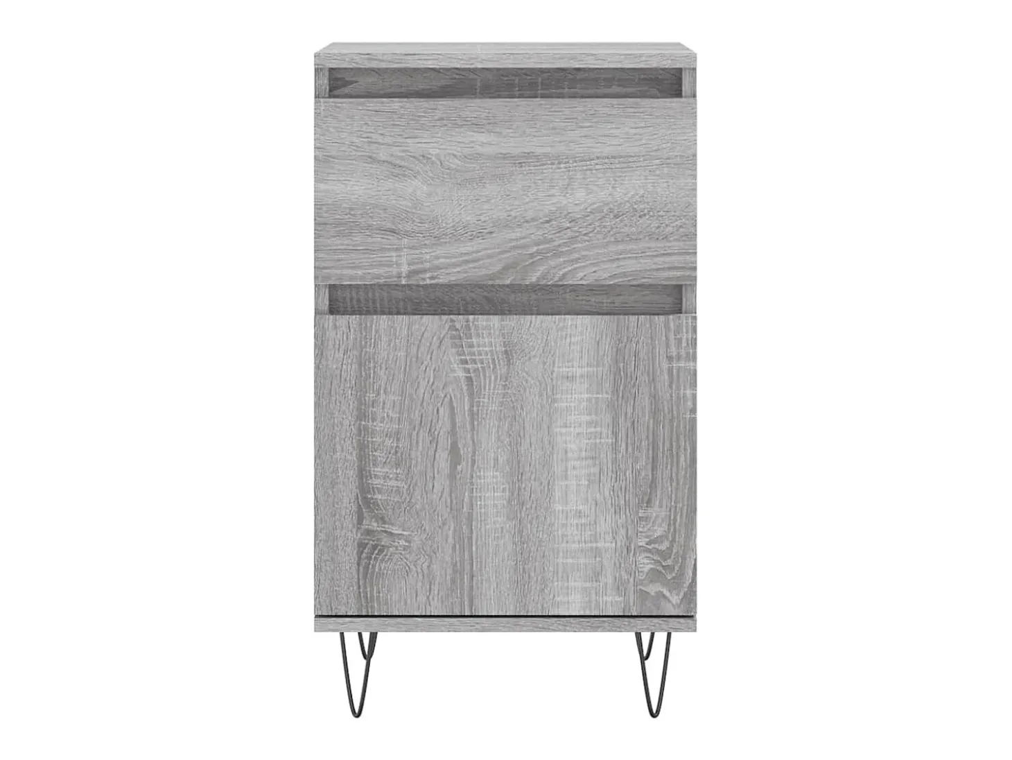 Aparador buffet cómoda armario unidad de almacenamiento organizador cocina salón salón juego de 2 sonoma 40 x 35 x 70 cm madera contrachapada gris 02_0036947