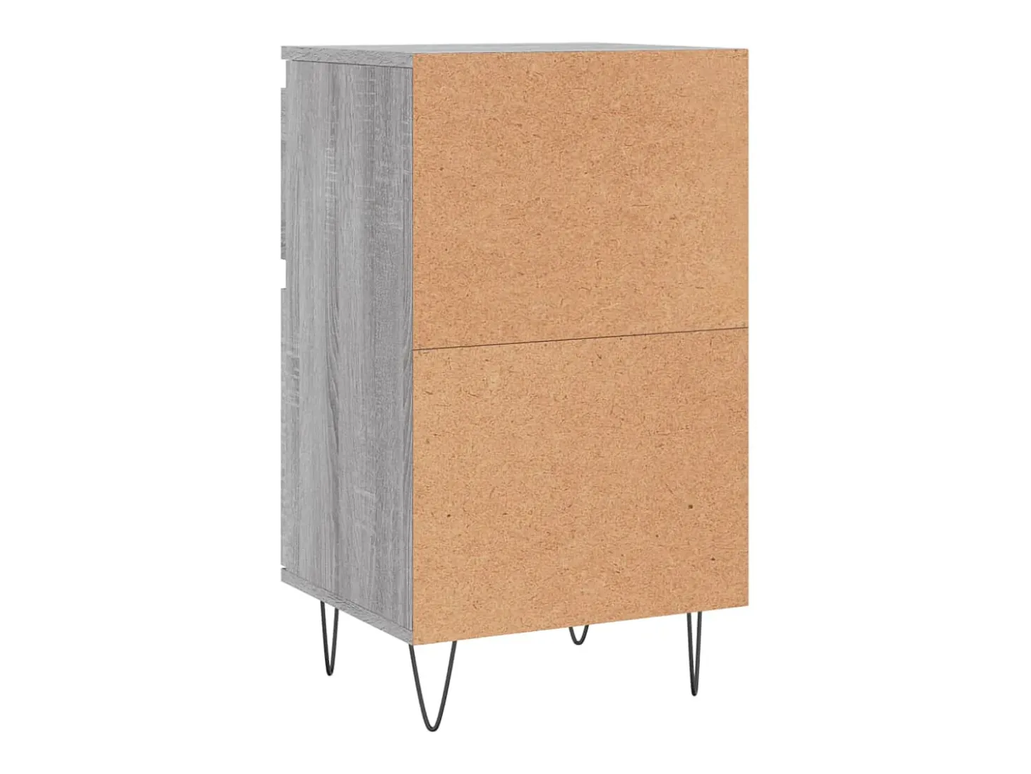 Aparador buffet cómoda armario unidad de almacenamiento organizador cocina salón salón juego de 2 sonoma 40 x 35 x 70 cm madera contrachapada gris 02_0036947