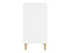 Aparador buffet cómoda armario mueble organizador cocina salón salón juego de 2 60 x 35 x 70 cm blanco madera contrachapada 02_0036680