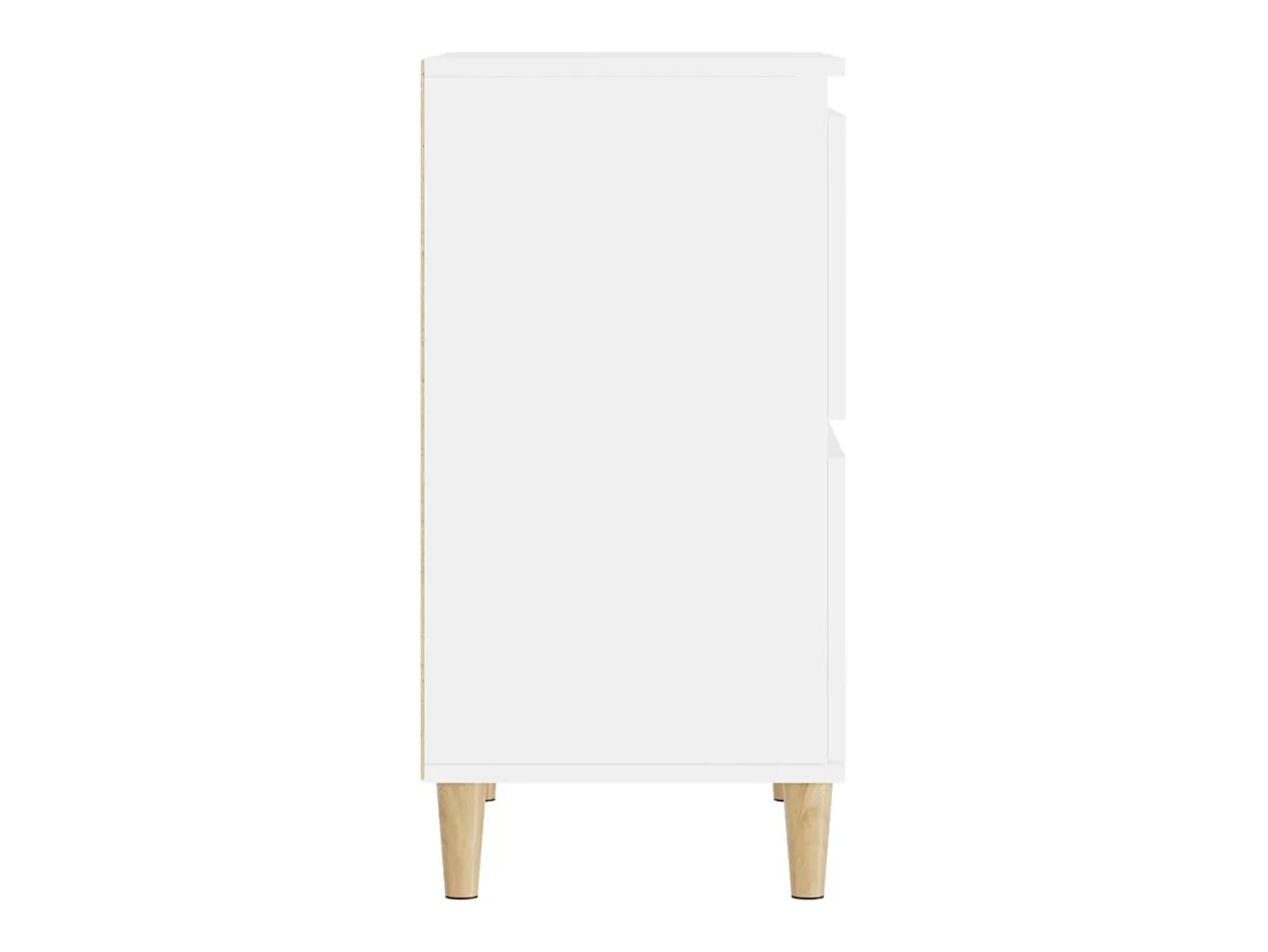 Aparador buffet cómoda armario mueble organizador cocina salón salón juego de 2 60 x 35 x 70 cm blanco madera contrachapada 02_0036680