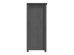 Aparador buffet cómoda armario unidad de almacenamiento organizador cocina salón salón 83 x 41,5 x 100 cm madera maciza de pino gris 02_0031806