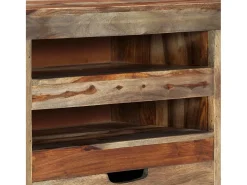 Aparador buffet cómoda armario mueble organizador cocina salón salón 100 x 30 x 50 cm madera maciza gris 02_0031760