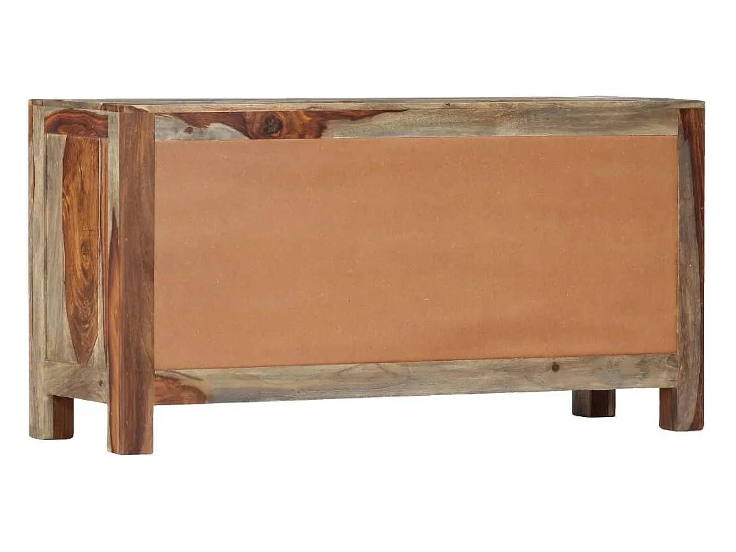 Aparador buffet cómoda armario mueble organizador cocina salón salón 100 x 30 x 50 cm madera maciza gris 02_0031760