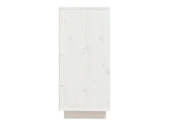 Aparador buffet cómoda armario unidad de almacenamiento organizador cocina salón salón 60 x 34 x 75 cm madera maciza de pino blanco 02_0030349