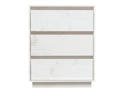 Aparador buffet cómoda armario unidad de almacenamiento organizador cocina salón salón 60 x 34 x 75 cm madera maciza de pino blanco 02_0030349