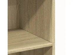 Aparador buffet cómoda armario mueble organizador cocina salón salón alto Sonoma 70 x 41 x 124 cm madera contrachapada marrón 02_0034201