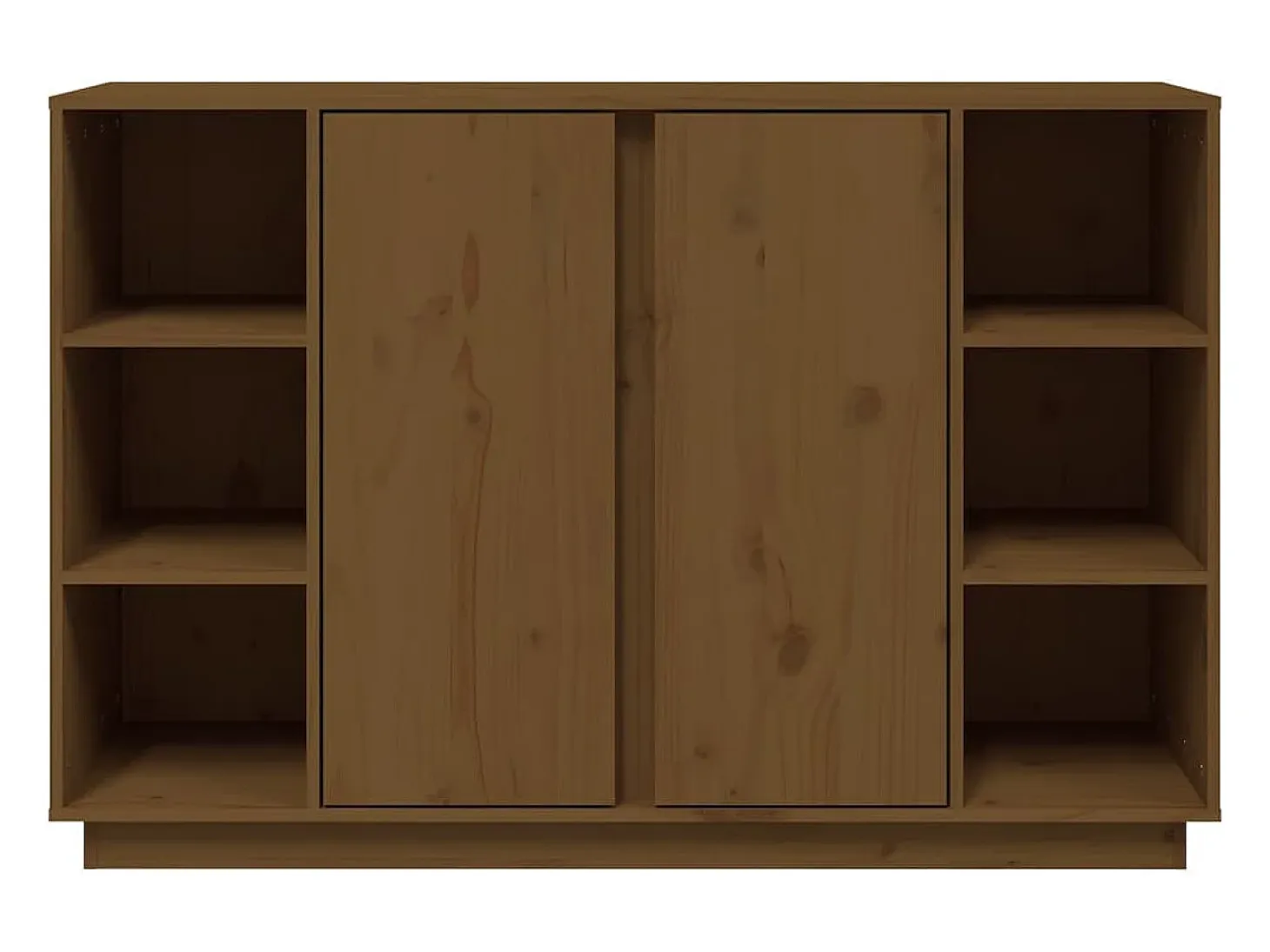 Aparador buffet cómoda armario mueble organizador cocina salón salón 120 x 35 x 80 cm madera maciza de pino marrón 02_0035737