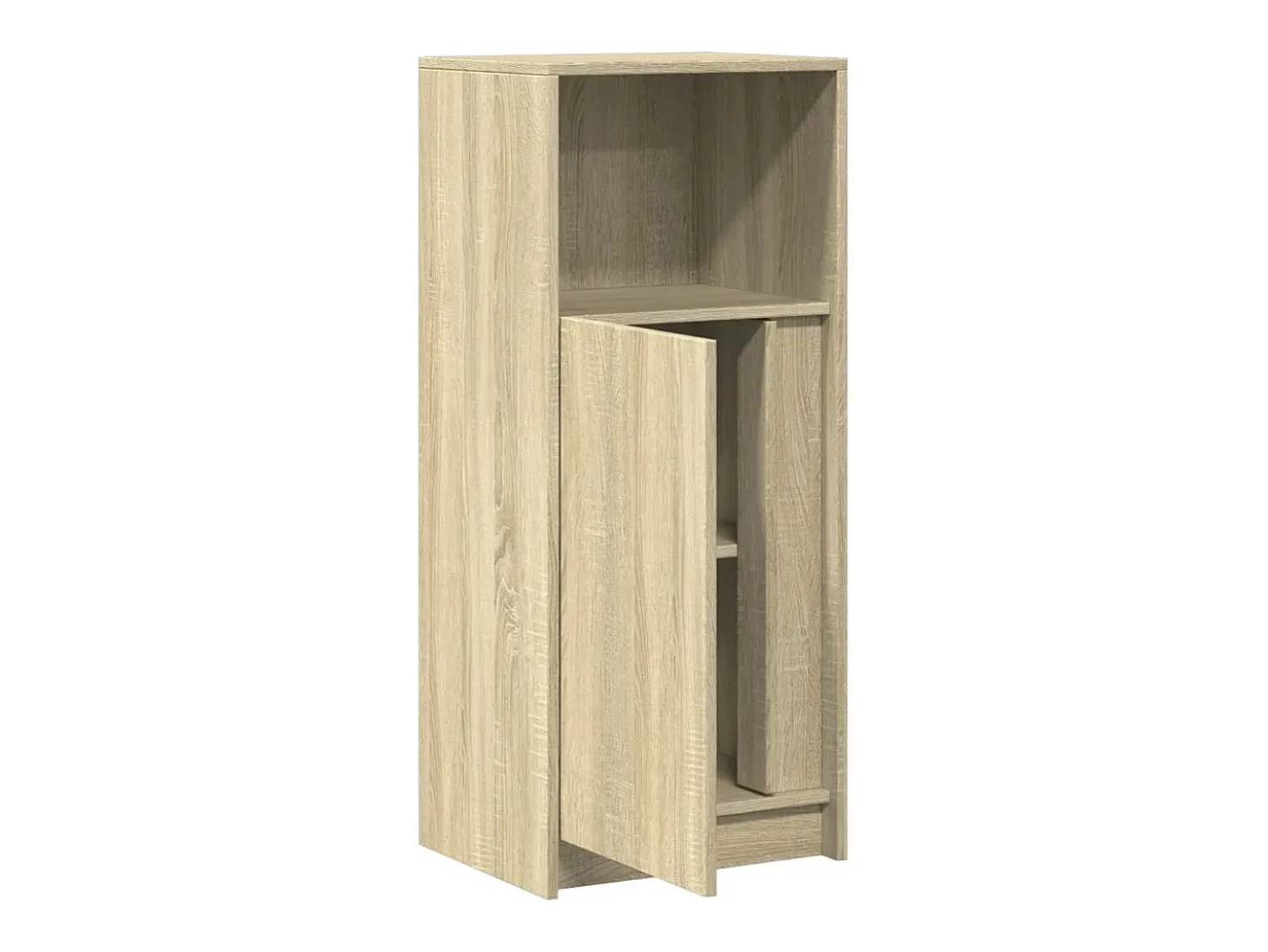 Aparador buffet cómoda armario mueble organizador cocina salón salón con Sonoma LED 42,5 x 34 x 100 cm madera contrachapada marrón 02_0029795