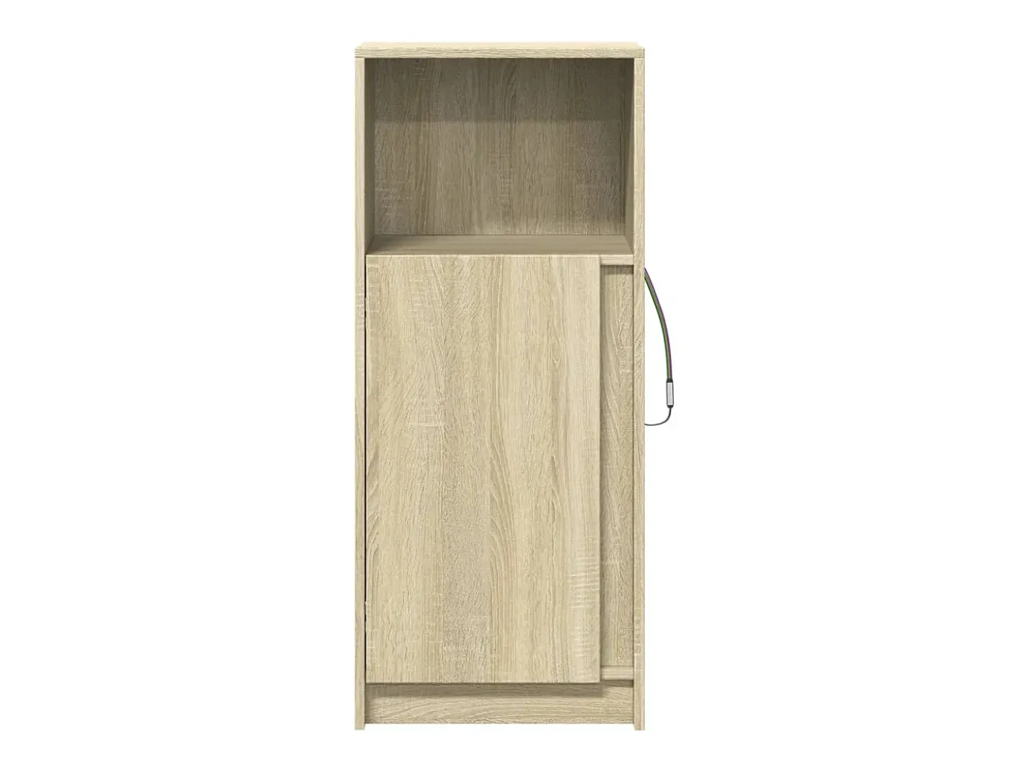 Aparador buffet cómoda armario mueble organizador cocina salón salón con Sonoma LED 42,5 x 34 x 100 cm madera contrachapada marrón 02_0029795