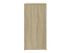 Aparador buffet cómoda armario unidad de almacenamiento organizador cocina salón salón juego de 2 sonoma 79 x 38 x 80 cm marrón madera contrachapada 02_0036825
