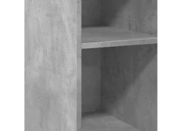 Aparador buffet cómoda armario unidad de almacenamiento organizador cocina salón salón 30 x 41 x 93 cm madera contrachapada gris 02_0031862