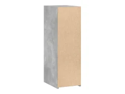 Aparador buffet cómoda armario unidad de almacenamiento organizador cocina salón salón 30 x 41 x 93 cm madera contrachapada gris 02_0031862