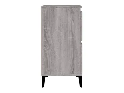 Aparador buffet cómoda armario mueble organizador cocina salón salón juego de 2 sonoma 60 x 35 x 70 cm madera contrachapada gris 02_0036965