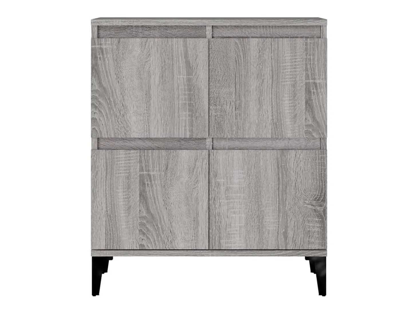 Aparador buffet cómoda armario mueble organizador cocina salón salón juego de 2 sonoma 60 x 35 x 70 cm madera contrachapada gris 02_0036965