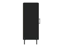 Aparador buffet cómoda armario mueble organizador cocina salón salón 34,5 x 34 x 90 cm madera contrachapada negra 02_0035895