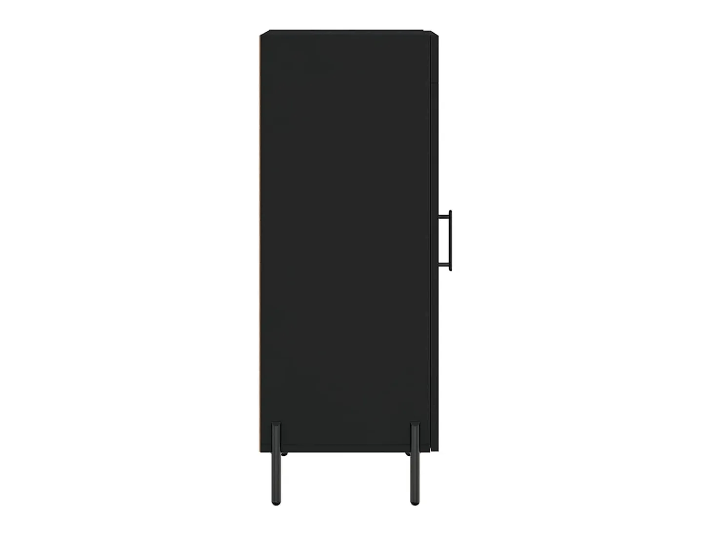 Aparador buffet cómoda armario mueble organizador cocina salón salón 34,5 x 34 x 90 cm madera contrachapada negra 02_0035895