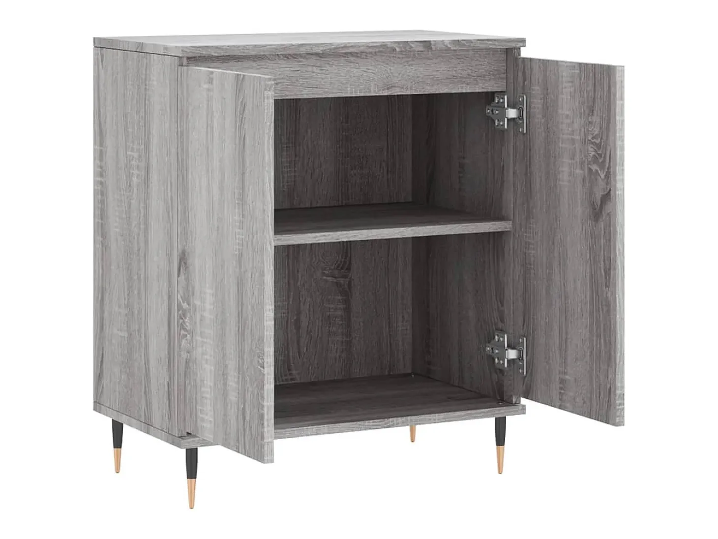 Aparador buffet cómoda armario unidad de almacenamiento organizador cocina salón salón Sonoma 60 x 35 x 70 cm madera contrachapada gris 02_0036399