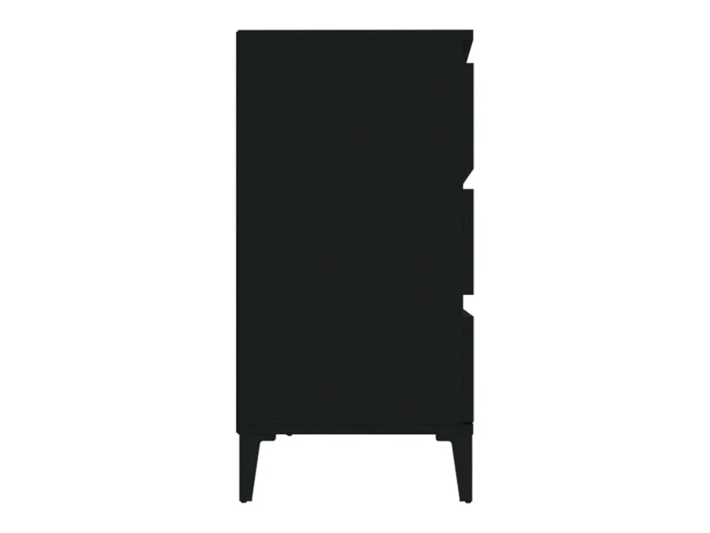 Aparador buffet cómoda armario mueble organizador cocina salón salón 60 x 35 x 70 cm madera contrachapada negra 02_0035983