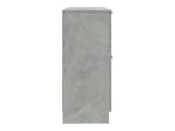 Aparador buffet cómoda armario mueble organizador cocina salón salón juego de 2 30 x 30 x 70 cm madera contrachapada gris 02_0036843
