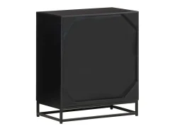 Aparador buffet cómoda armario mueble organizador cocina salón salón 60 x 35 x 70 cm madera maciza de mango negro 02_0029622