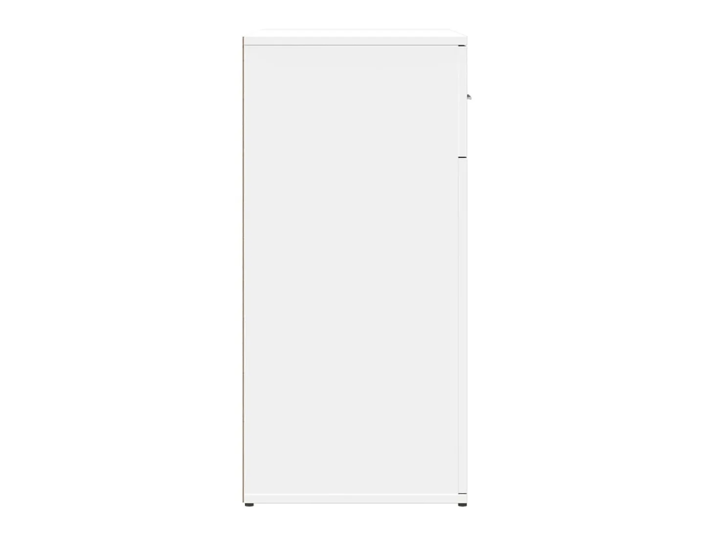 Aparador buffet cómoda armario mueble organizador cocina salón salón juego de 2 79 x 38 x 80 cm madera contrachapada blanca 02_0036685