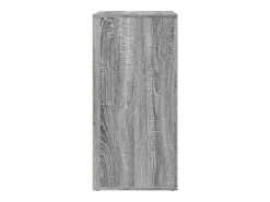 Aparador buffet cómoda armario unidad de almacenamiento organizador cocina salón salón juego de 2 sonoma 79 x 38 x 80 cm madera contrachapada gris 02_0036970