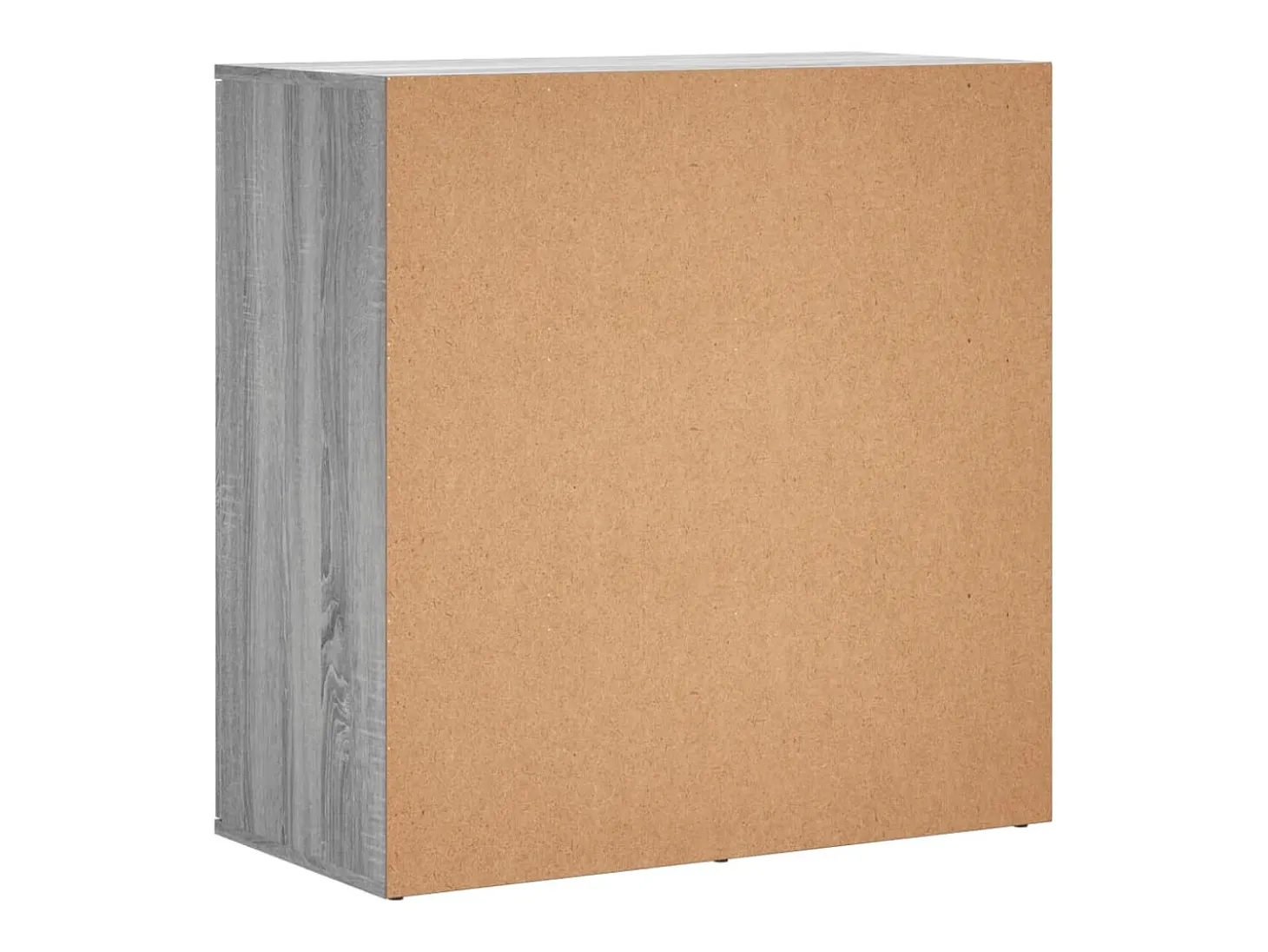 Aparador buffet cómoda armario unidad de almacenamiento organizador cocina salón salón juego de 2 sonoma 79 x 38 x 80 cm madera contrachapada gris 02_0036970