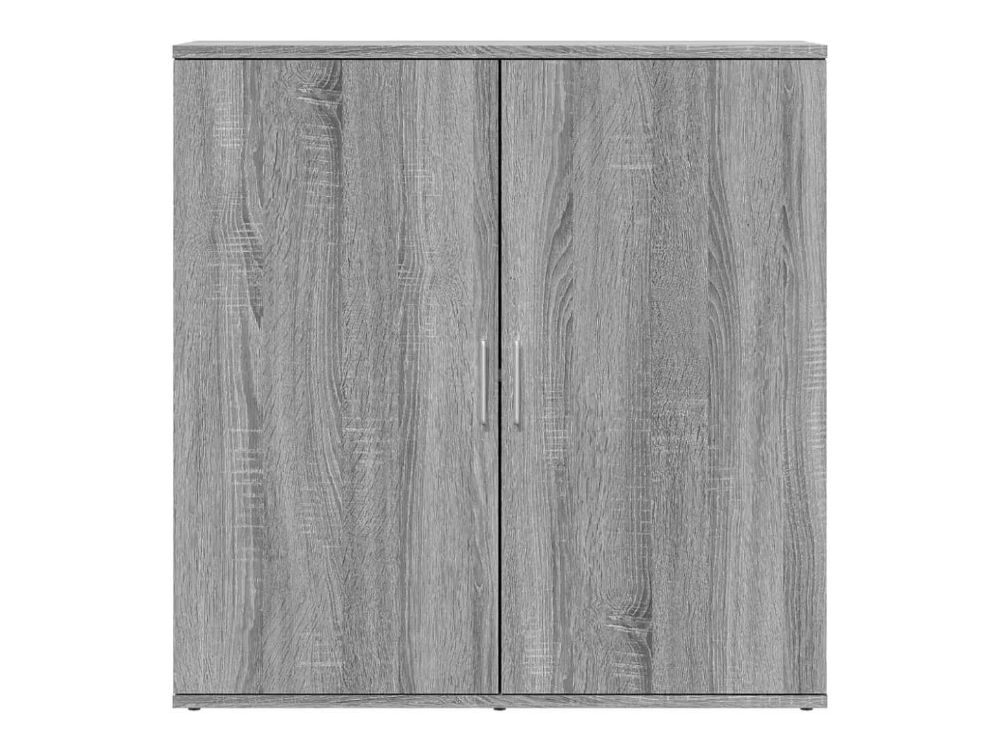 Aparador buffet cómoda armario unidad de almacenamiento organizador cocina salón salón juego de 2 sonoma 79 x 38 x 80 cm madera contrachapada gris 02_0036970