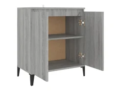 Aparador buffet cómoda armario unidad de almacenamiento organizador cocina salón salonsonoma 60 x 35 x 70 cm madera contrachapada gris 02_0036408