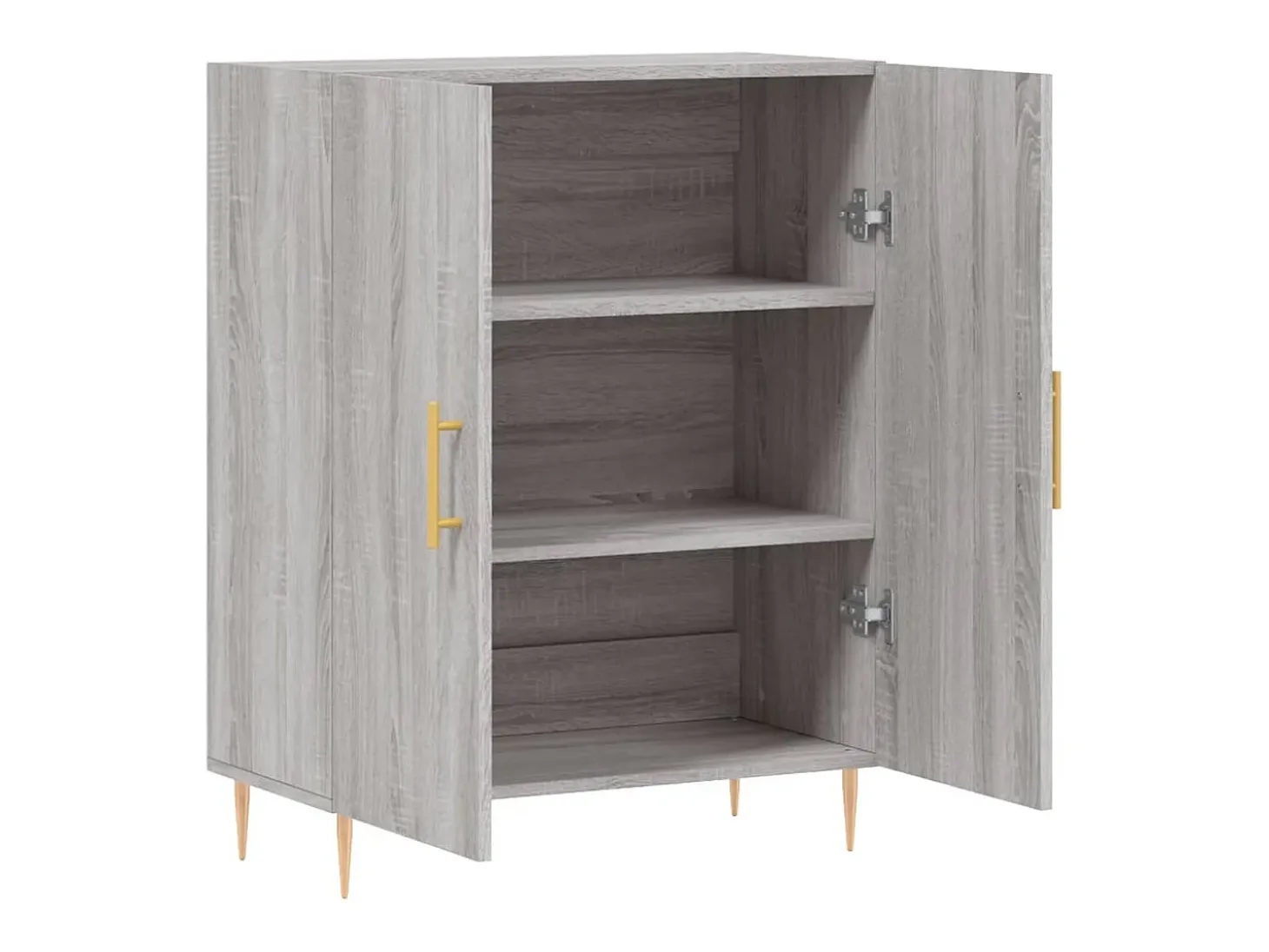 Aparador buffet cómoda armario unidad de almacenamiento organizador cocina salón salonsonoma 69,5 x 34 x 90 cm madera contrachapada gris 02_0036456