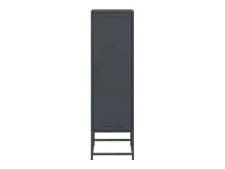Aparador buffet cómoda armario mueble organizador cocina salón salón alto 36 x 39 x 123 cm acero antracita 02_0032201
